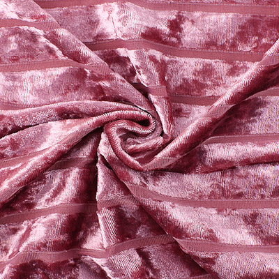 A listra Diamond Korean Velvet Fabric Stripe para senhoras veste 240 G/M