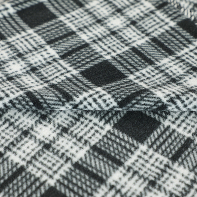 Manta 100% Cationic da tela do velo do poliéster a micro imprimiu polar para Sofa Pillowslip Blankets