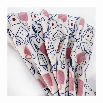 Cópia macia dos desenhos animados de Digitas da tela da veludinha do Spandex do poliéster para o vestido do vestuário