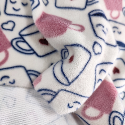 Cópia macia dos desenhos animados de Digitas da tela da veludinha do Spandex do poliéster para o vestido do vestuário