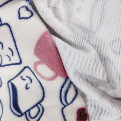 Cópia macia dos desenhos animados de Digitas da tela da veludinha do Spandex do poliéster para o vestido do vestuário