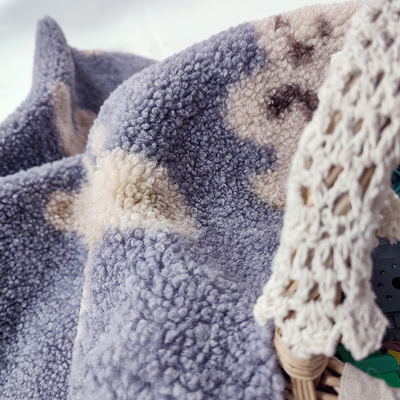 Teddy Bear Sherpa Fleece Fabric o urso 100% do poliéster de 330 G/M imprimiu
