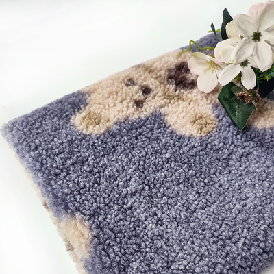 Teddy Bear Sherpa Fleece Fabric o urso 100% do poliéster de 330 G/M imprimiu