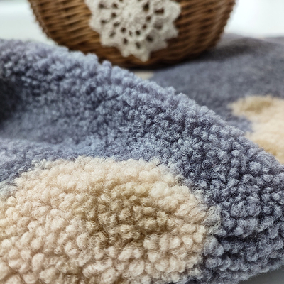 Teddy Bear Sherpa Fleece Fabric o urso 100% do poliéster de 330 G/M imprimiu