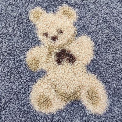 Teddy Bear Sherpa Fleece Fabric o urso 100% do poliéster de 330 G/M imprimiu