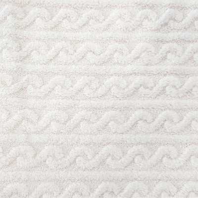 Luxuoso geral branco Shu Velveteen Fabric 270 G/M Sherpa macio para pijamas do inverno