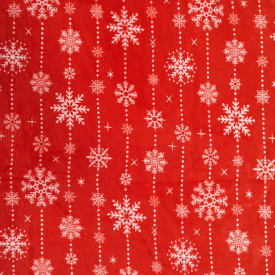 Poliéster 100% impresso macio super de Coral Fabric 240GSM da flanela para o uso do Natal