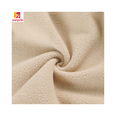 Tecido de lã 100% poliéster micro malha macio antiestático 250GSM
