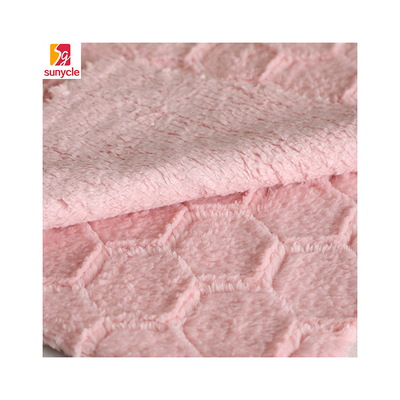 Tecido de tricô liso Shu Velveteen macio 220 g/m² solúvel em água