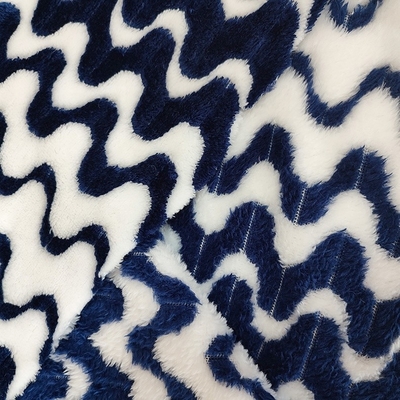 Tela Cationic 260gsm do velo da flanela do jacquard para o vestuário geral morno de matéria têxtil da casa