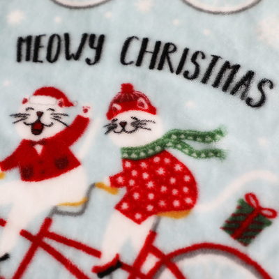 Tela impressa 300gsm do velo da flanela do Natal para o estofamento Toy Blankets