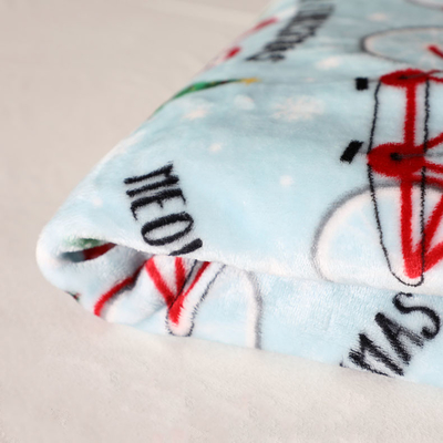 Tela impressa 300gsm do velo da flanela do Natal para o estofamento Toy Blankets