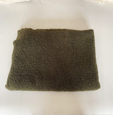 350gsm Teddy Sherpa Fabric 288F 150D para o inverno veste o tapete de estofamento