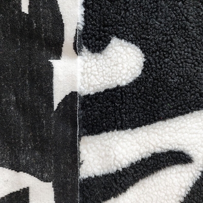 o poliéster 650gsm 100% Sherpa macio tosa a tela para o fio da bolsa do revestimento tingido