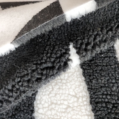 o poliéster 650gsm 100% Sherpa macio tosa a tela para o fio da bolsa do revestimento tingido