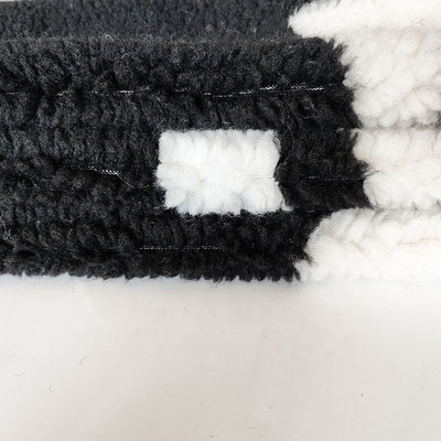 o poliéster 650gsm 100% Sherpa macio tosa a tela para o fio da bolsa do revestimento tingido
