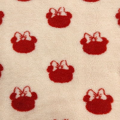 Jacquard 100% tingido fio da tela de Sherpa do poliéster 650gsm 288F