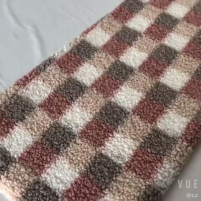 Sherpa impresso manta tosa a tela 300gsm para a bolsa de Hometextile de estofamento