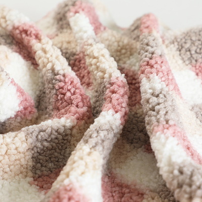 Sherpa impresso manta tosa a tela 300gsm para a bolsa de Hometextile de estofamento
