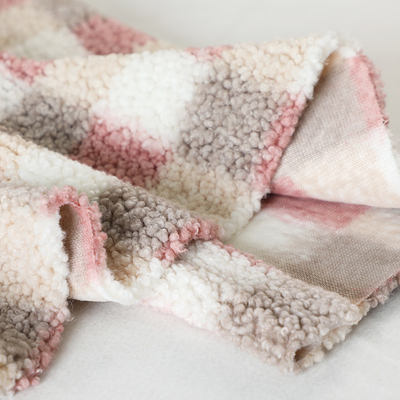 Sherpa impresso manta tosa a tela 300gsm para a bolsa de Hometextile de estofamento