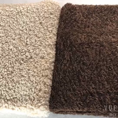 O falso Sherpa da cor sólida tosa o revestimento exterior de Teddy Bear 300gsm da tela morno