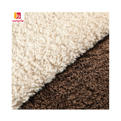 O falso Sherpa da cor sólida tosa o revestimento exterior de Teddy Bear 300gsm da tela morno