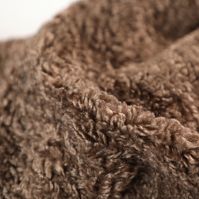 O falso Sherpa da cor sólida tosa o revestimento exterior de Teddy Bear 300gsm da tela morno