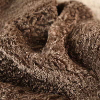 O falso Sherpa da cor sólida tosa o revestimento exterior de Teddy Bear 300gsm da tela morno