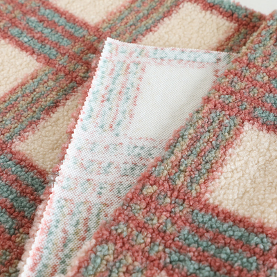 único poliéster 100% da tela de Brown Sherpa do lado 188F para o pulôver de matéria têxtil da casa de Pillowslip