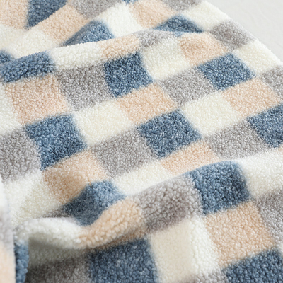200gsm Sherpa impresso manta alinhou o poliéster 100% da tela do velo