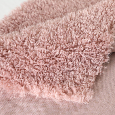 Tela 390gsm 188F 58" 60" de Teddy Bear Curly Sherpa Fleece