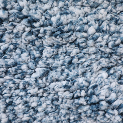 Única parte traseira 100% lateral do poliéster azul de Shu Velveteen Fabric 180gsm para o revestimento do pijama