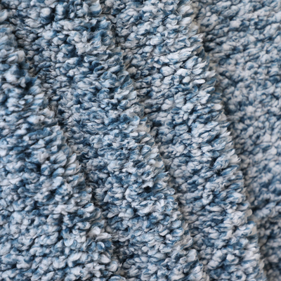 Única parte traseira 100% lateral do poliéster azul de Shu Velveteen Fabric 180gsm para o revestimento do pijama