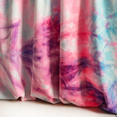 O laço tingiu a tela 220gsm 58" 60" do poliéster do vestido 100 de Coreia