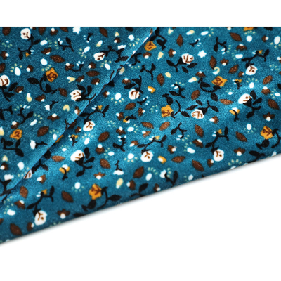 Tela coreana 150gsm 75D 72F de veludo da flor dos desenhos animados