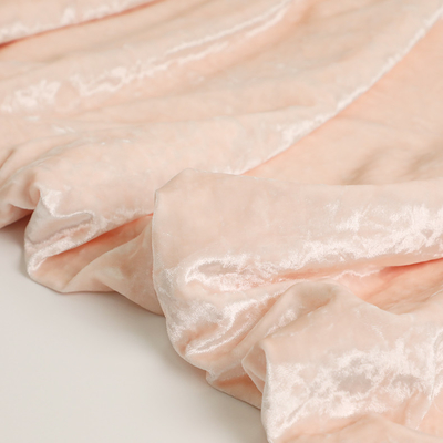 Tela cor-de-rosa 150D 288F 240gsm de veludo do poliéster do Spandex