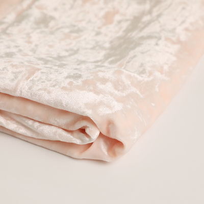 Tela cor-de-rosa 150D 288F 240gsm de veludo do poliéster do Spandex