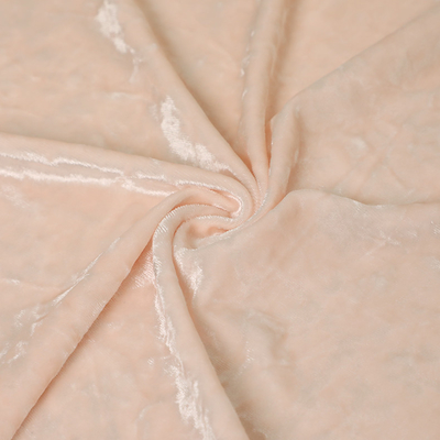 Tela cor-de-rosa 150D 288F 240gsm de veludo do poliéster do Spandex