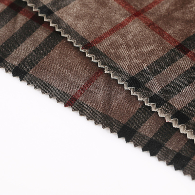 A manta da cor do café modelou a tela 240gsm de veludo para calças da cortina de Pillowslip