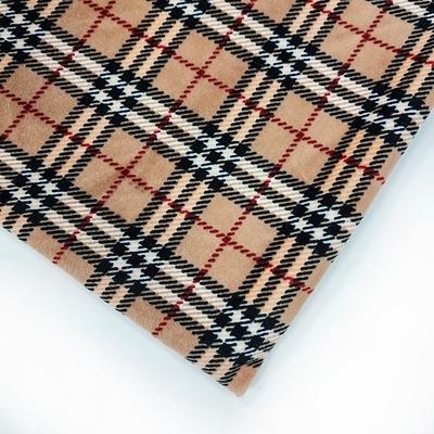 Spandex macio super do poliéster da tela 288F da flanela 240gsm para sapatas Sofa Cover