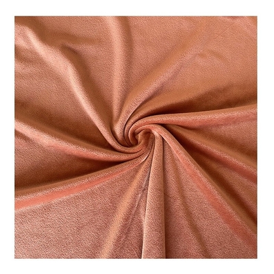 Tela macia super Coral Red Double Side da cor sólida do poliéster do Spandex