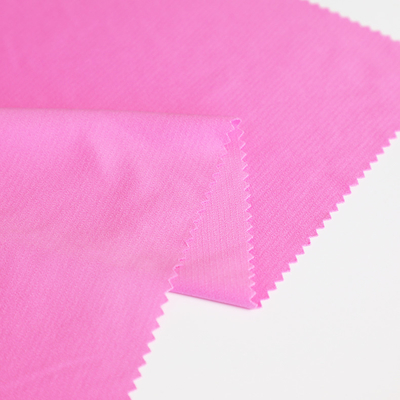 Planície cor-de-rosa do tecido de algodão 100gsm da malha da camisa de T única