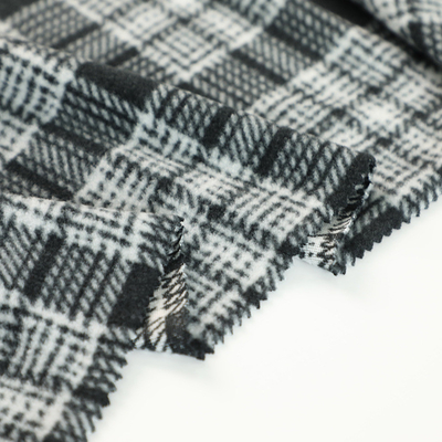Manta 100% Cationic da tela do velo do poliéster a micro imprimiu polar para Sofa Pillowslip Blankets