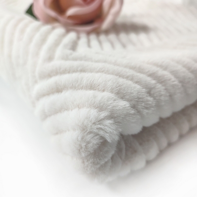 A tela contínua concisa da pele do falso de Sherpa gravou o coelho para Sofa Cover