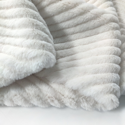 A tela contínua concisa da pele do falso de Sherpa gravou o coelho para Sofa Cover